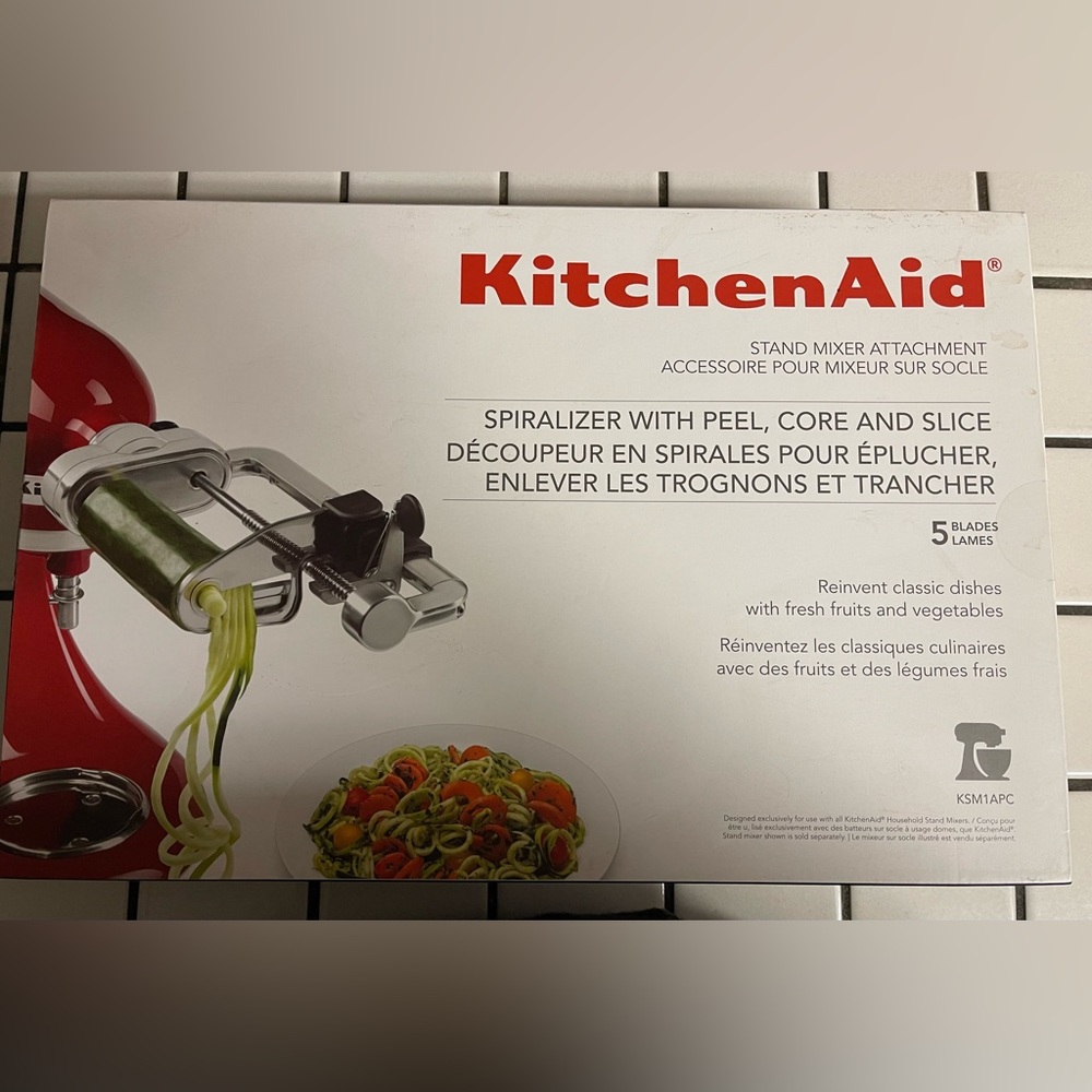 KitchenAid 5 Blade Spiralizer with peel, core and slice